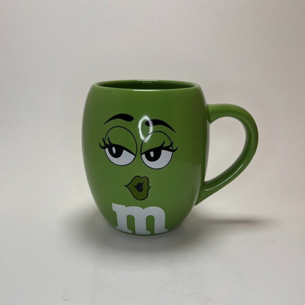 Green M&M mug